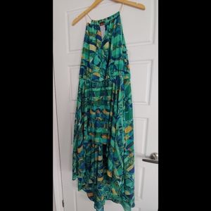 Stunning XL high low flowy sleeveless dress